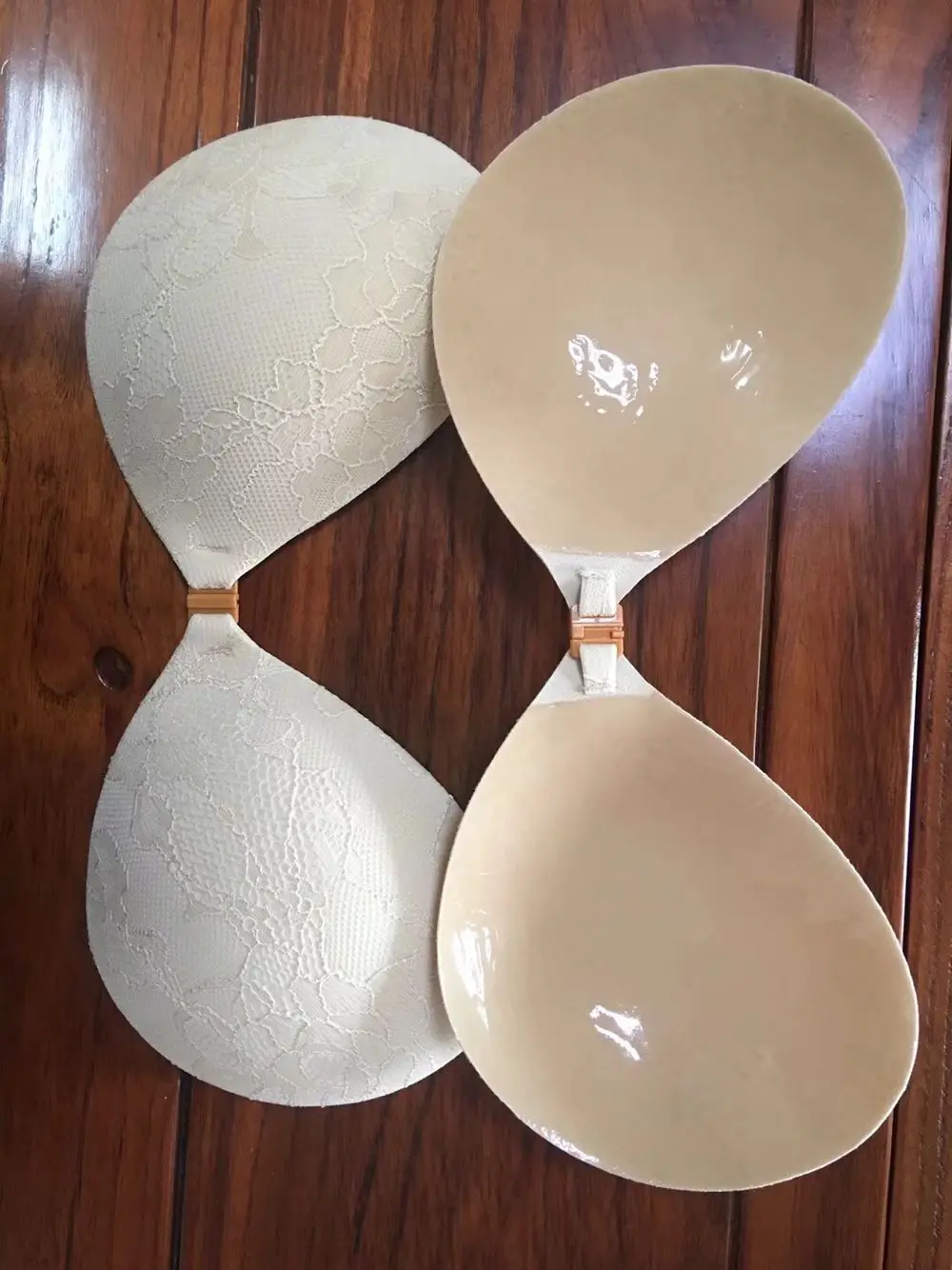 Embroidery Seamless Strapless Sexy Lace Push Up Women Bra Wedding Dresses Silicone Invisible Underwear Bras