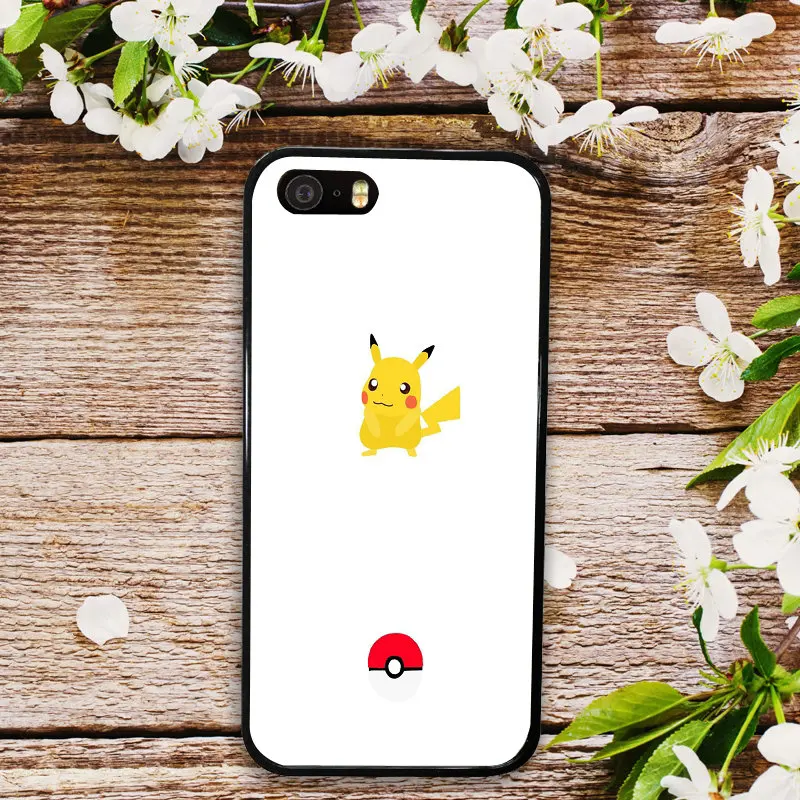 Pictute 10 Жесткие чехлы для мобильных телефонов Чехол для iPhone 4, 4S 5 5S SE 6 6 S 8 7 Plus X XR XS Max Мультяшные Покемоны Pika Go PokeBall Animal - Цвет: Pictute 10