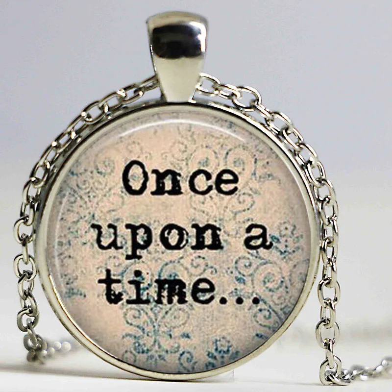 Сказочная книга Once Upon a Time ожерелье для влюбленных с цитатами библиотеки модное