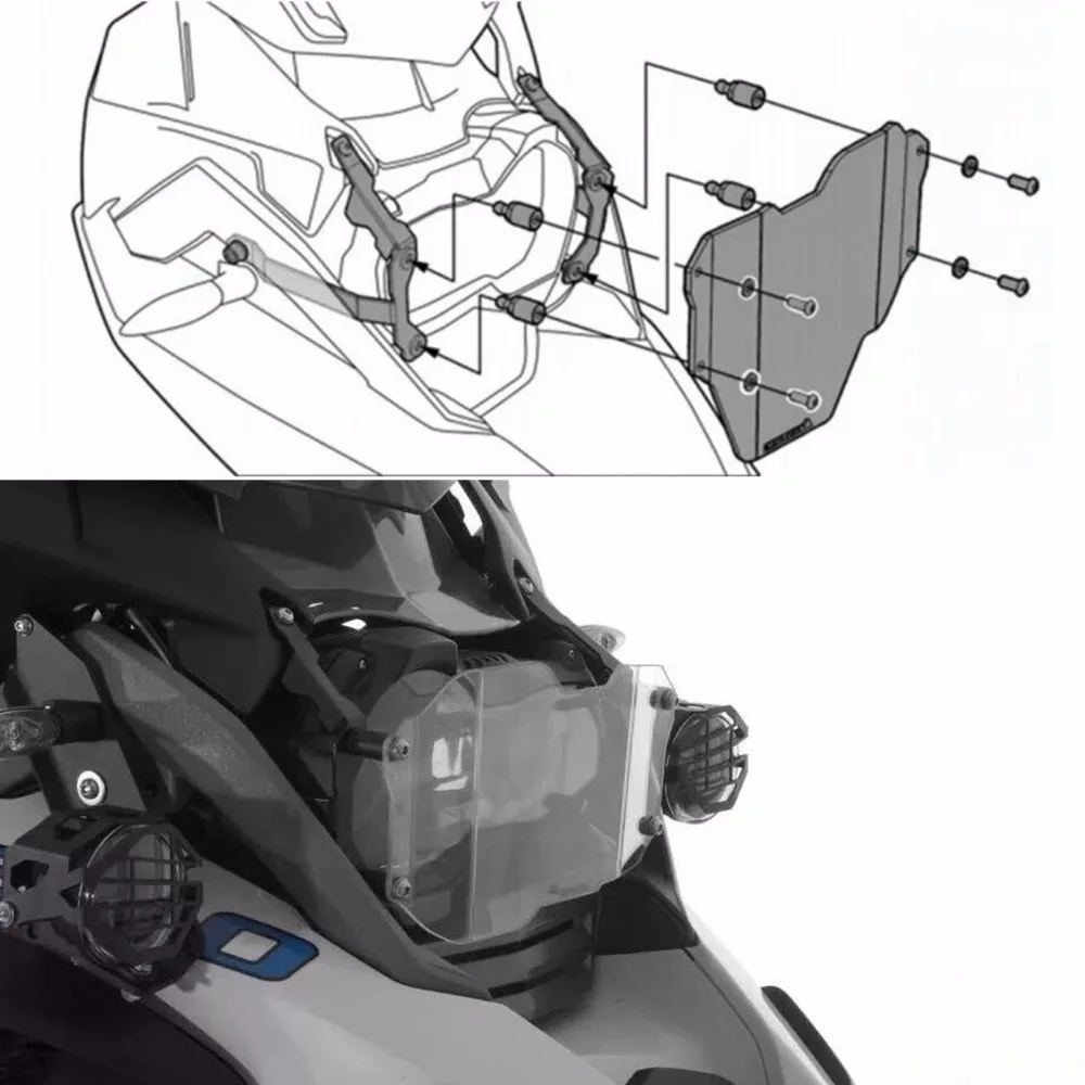 Фара мотоцикла гвардии Крышка объектива протектор для BMW R 1200GS R1200GS приключение ADV