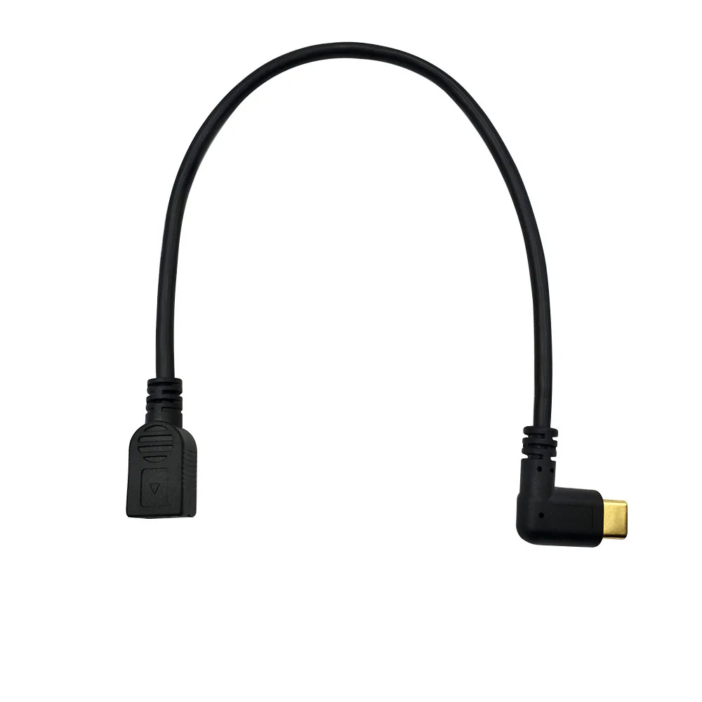 DANSPEED Mini USB к 3 1 type C кабель для быстрой передачи данных 90 градусов прямоугольный 5