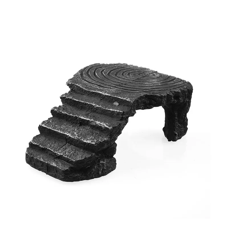 Смола черепаха греющая платформа угловой пандус пещера для рептилий новейший 2017