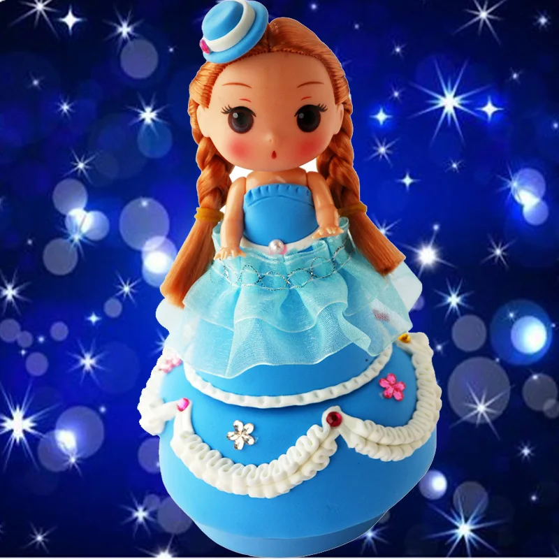 Круглая музыкальная шкатулка TC0007 основа круглая вращающаяся глина аксессуары