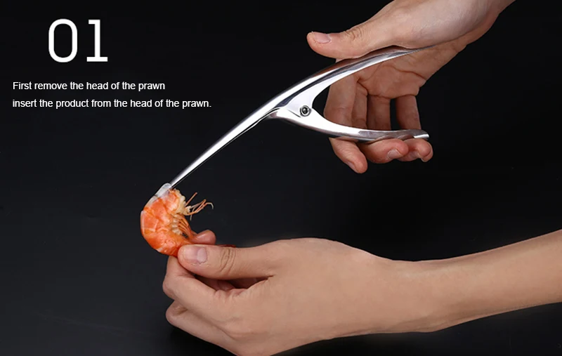 Peelers портативная машина для разделки креветок из нержавеющей стали, устройство для чистки креветок, Креативные кухонные инструменты, Очищающий Отшелушивающий прибор