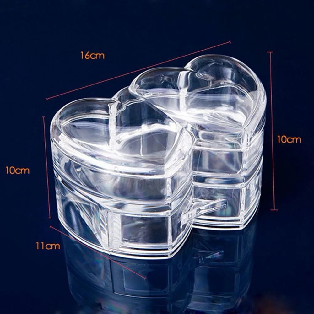 Прозрачная акриловая коробка с ящиками для хранения чехол аксессуары ювелирных