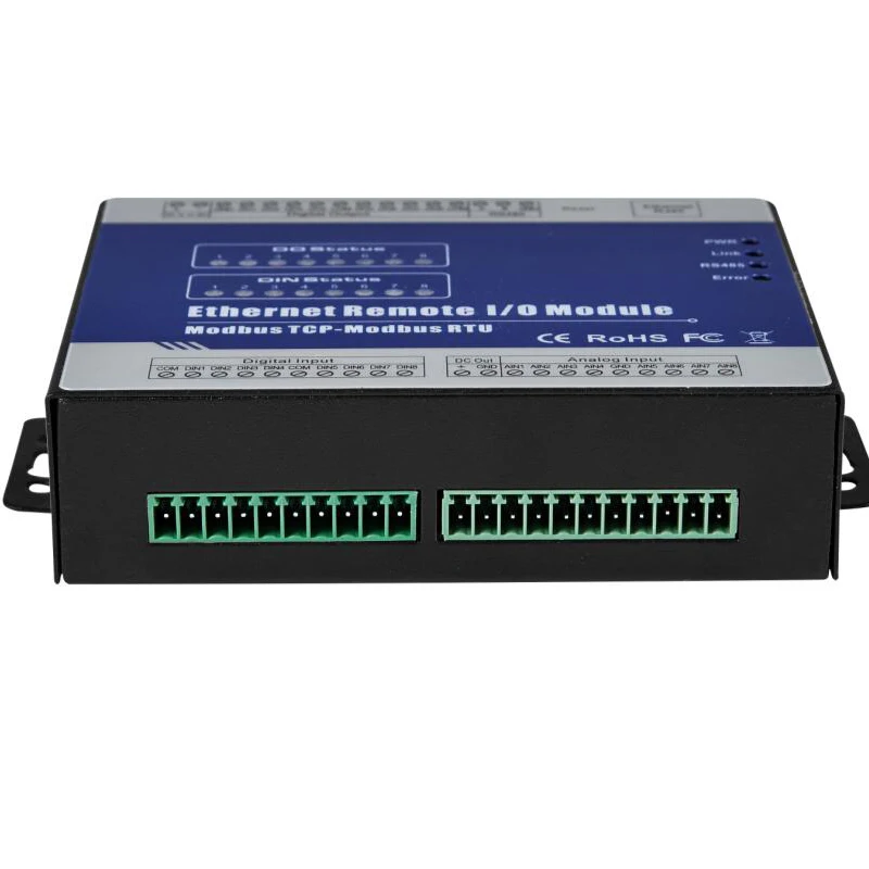 IOT Ethernet модуль modbus TCP регистратор данных RS485 Расширенный I/O Модуль с 8 релейным