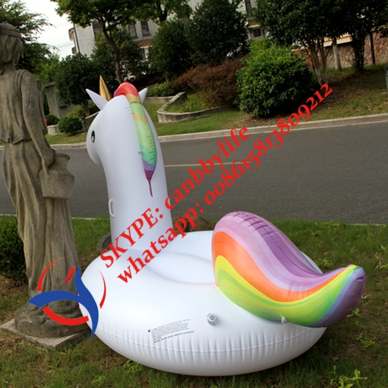 DHL FEDEX Доставка 2 или 3 человек Радуга надувной Единорог поплавок/гигантский