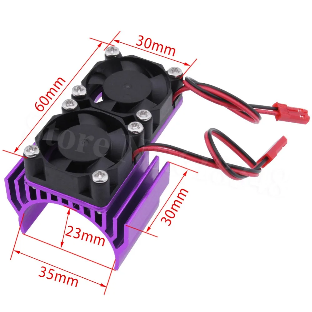 Фото RC parts Brushless Electric 550 540 Motor Heatsink with 2 Twin Dual Fan Cooling For Hobby Model Car Head Sink Proof Игрушки и хобби RC parts Brushless Electric 550 540 Motor Heatsink with 2 Twin Dual Fan Cooling For Hobby Model Car Head Sink Proof Игрушки и хобби