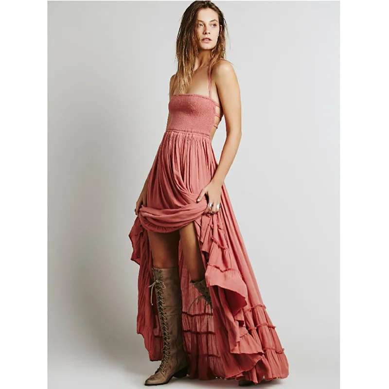 Grande туалет для женщин модное Платье Bandge с открытой спиной Длинные платья