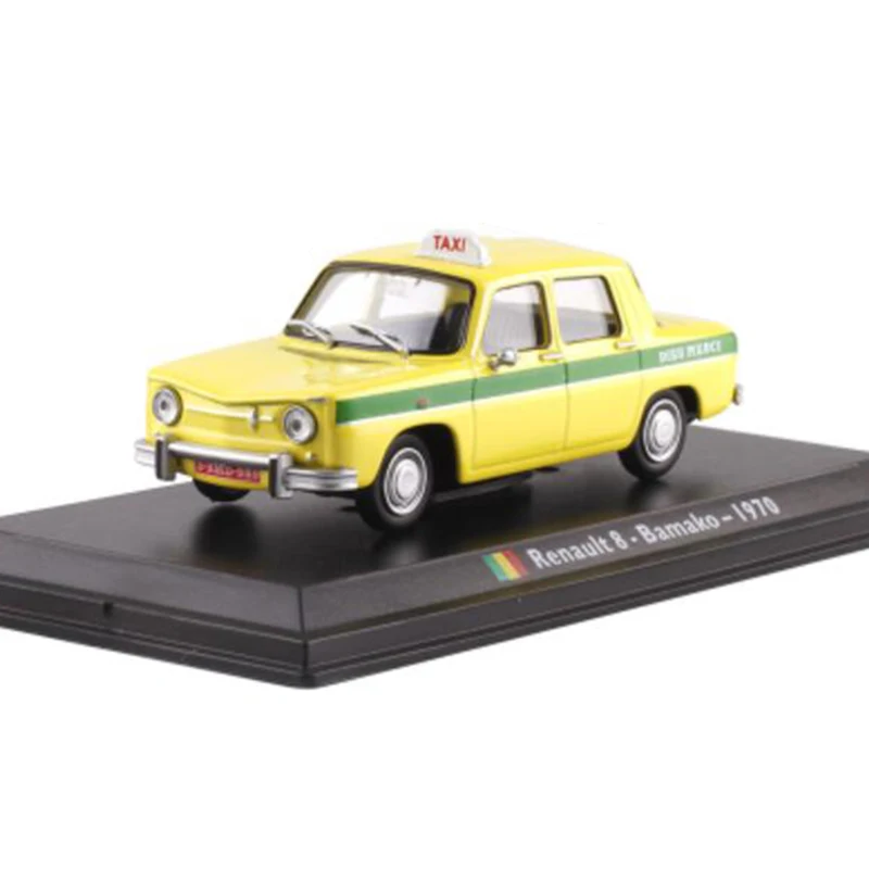 Классическая модель такси Renault 8 Bamako 12 6 автомобиля из металлического сплава 1970 см