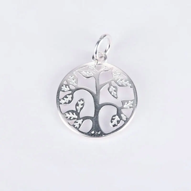 tree of life Горячая Распродажа, подвеска из стерлингового серебра 925 пробы, Подвеска для женщин, серебряное ювелирное изделие, ожерелье, браслет, серьги, сделай сам, 12 стилей - Окраска металла: tree of life