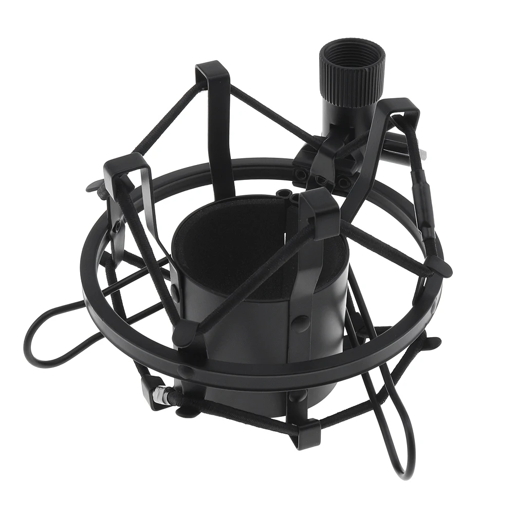 Metal Recording Studio Clip Spider Microphone Stand Shock Mount with Copper Transfer for Computer Condenser Mic