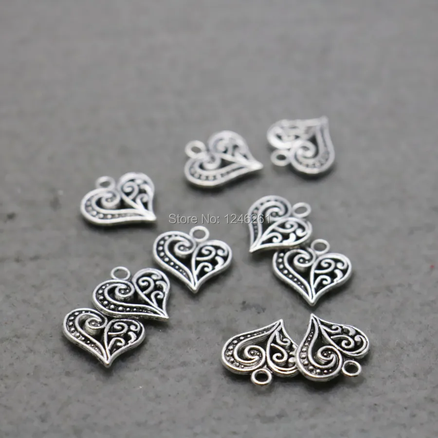 Фурнитура для аксессуаров из сплава в форме сердца комплектующие ювелирных