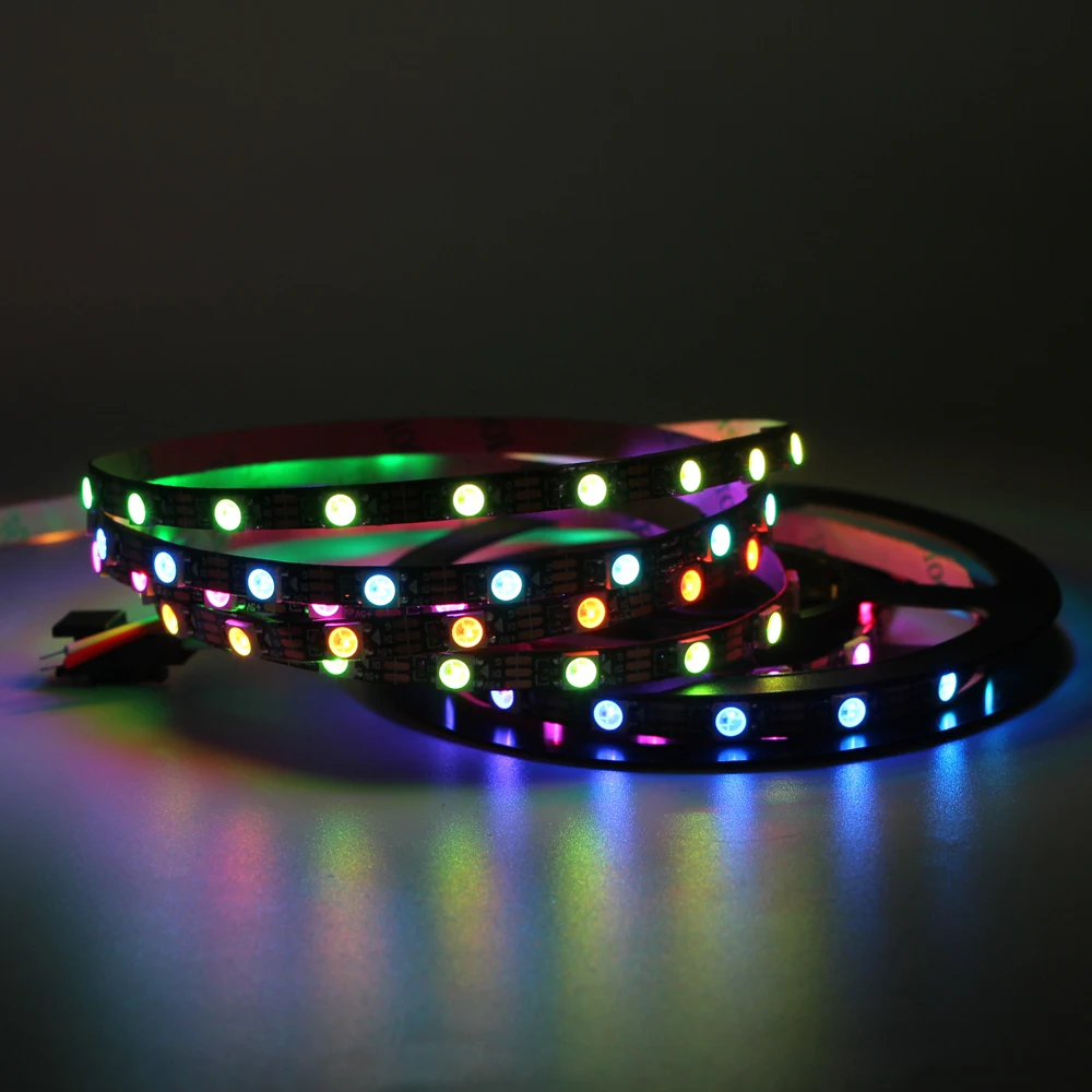 5V светодиодный гибкие светодиодные полосы 1 м 2 умная цветная (RGB) 3535 полный цвет 5