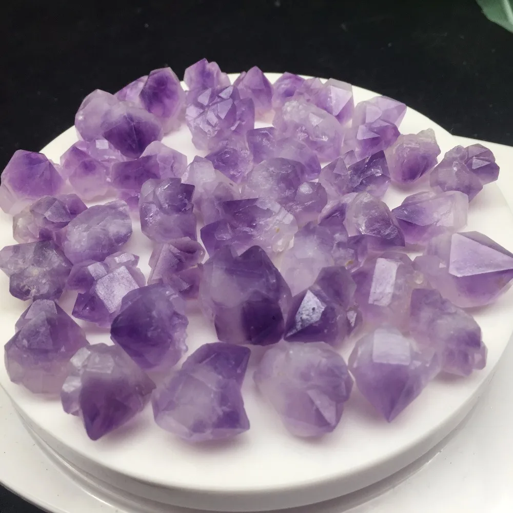 40 шт. в партии натуральный камень и минералы аметист кристаллическая точка