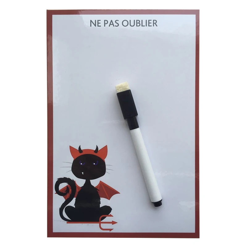 Компактная сухая стираемая Гибкая магнитная доска на холодильник объявлений