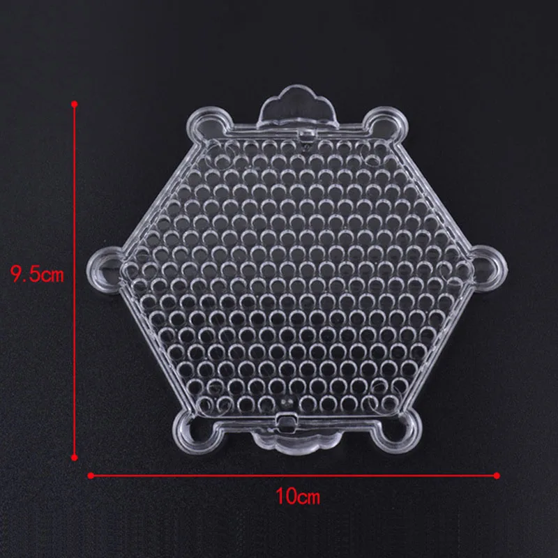 Hexagon Дети Perler Pegboard водные бусинки формы в виде животного аксессуары Волшебные бусинки головоломки 3D головоломки Развивающие игрушки DIY дети волшебные бусины - Цвет: Hexagon