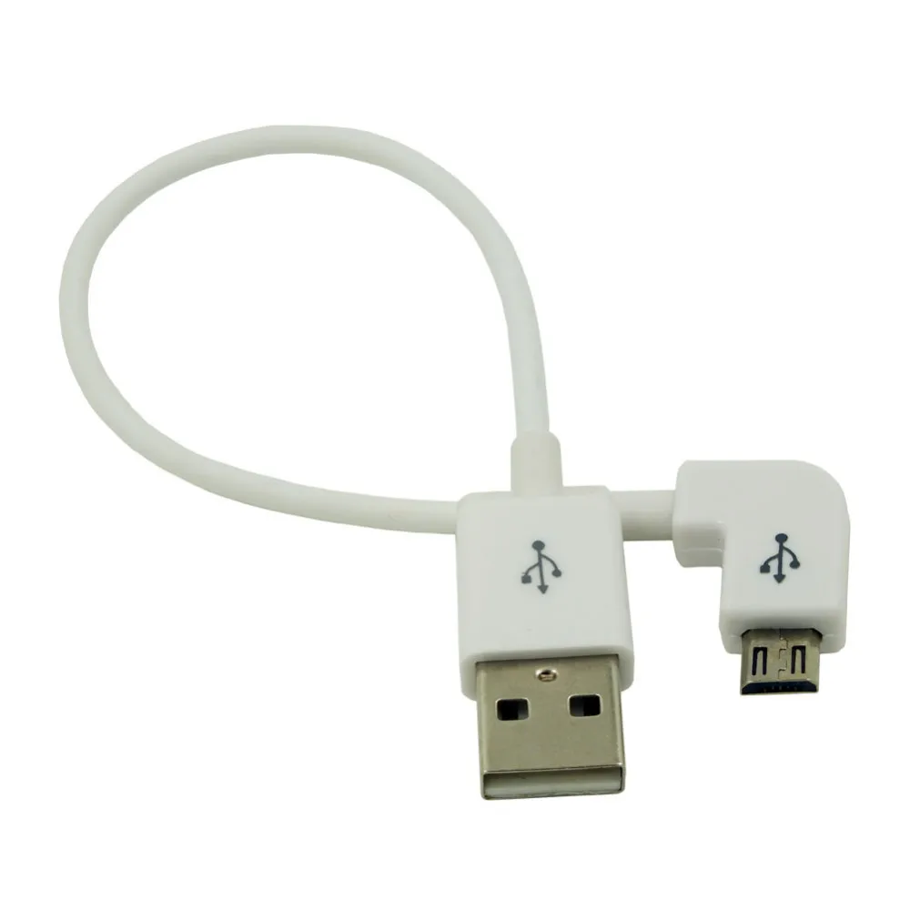 Короткий кабель Micro USB 20 см 90 градусов 2 А углов для быстрой зарядки | Компьютеры и