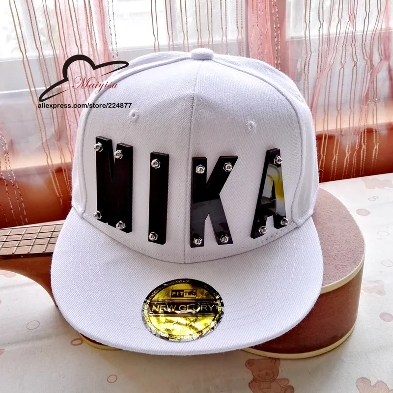 3D шляпа с буквами Кепка в стиле хип хоп ручной работы кристаллами заклепками