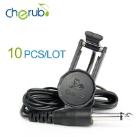 10pcslot wholesale cherub wcp 60v professional electric classical violin pickup with 14 jack 2 5m cable compact black