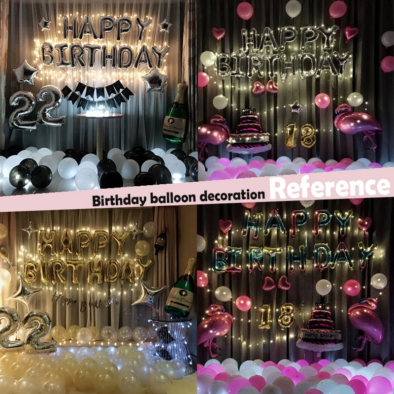 Happy Birthday Balloons 16 inch Letters Foil Party Decoration Kids Alphabet Air Baby Shower Supplies | Дом и сад