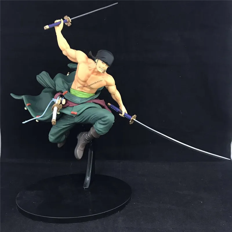 Ророноа Зоро прыгающий тройной нож. ПВХ фигурки героев 3D2Y Ronoa Zoro Ghost Cut Luffy Sanji