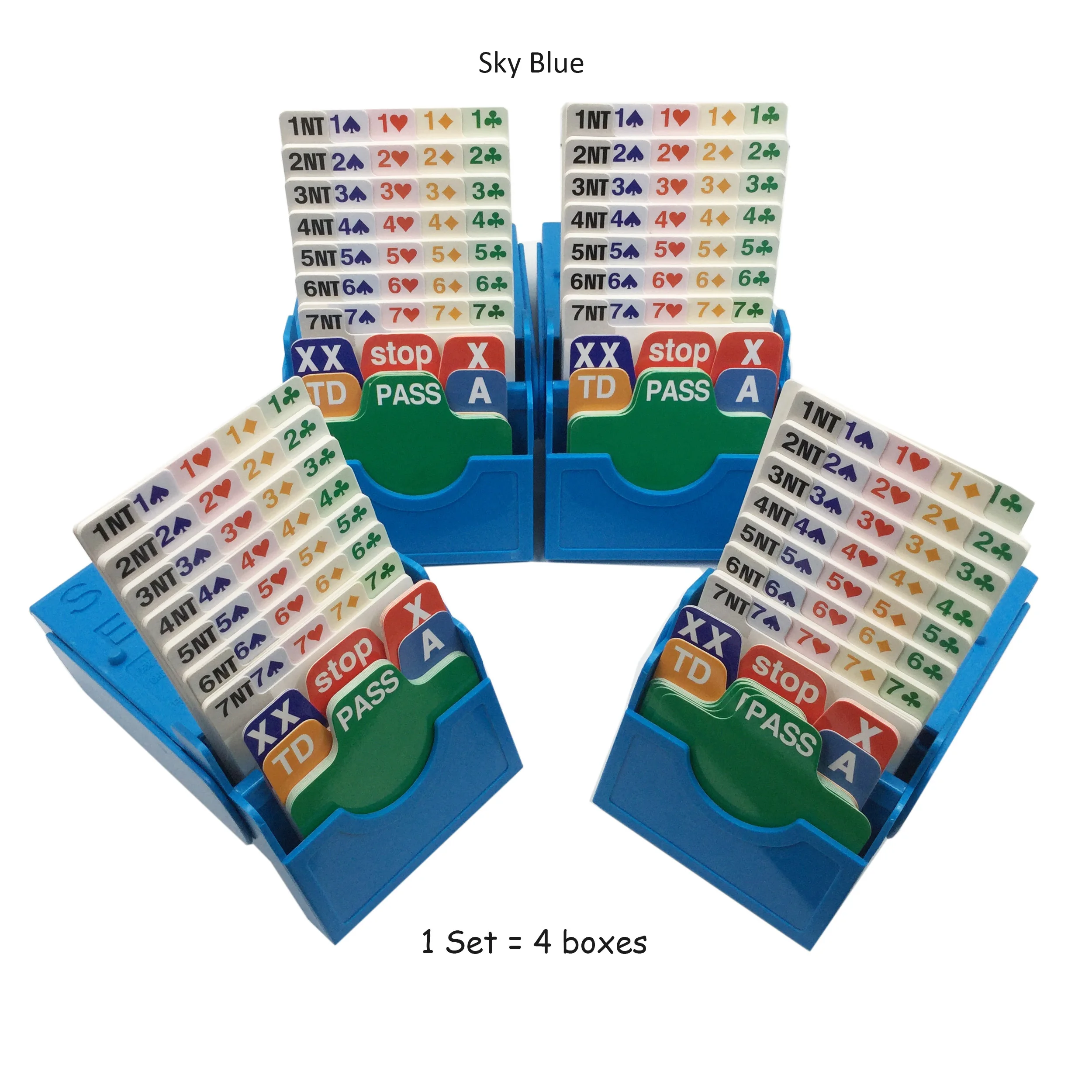 4 компл./лот английский Американский мост карты набор с торгов коробки и для игры