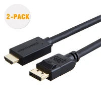 cablecreation displayport to 4kx2k cable gold plated dp to 4k 3d cable audiovideo converter black