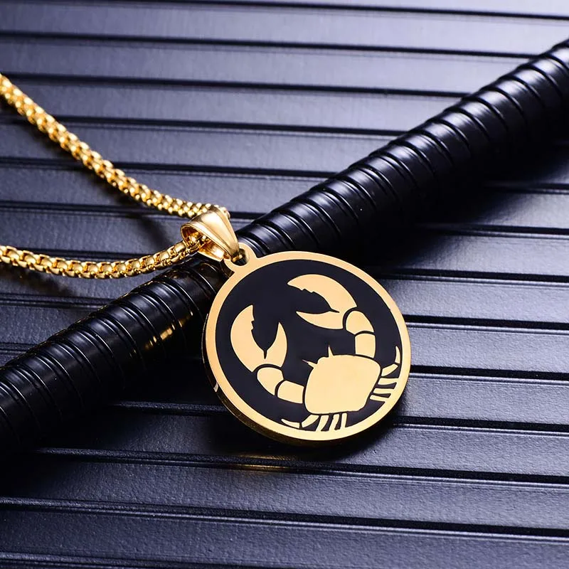 12 созвездий ожерелье для женщин Подарки на день рождения золотой цвет из