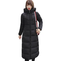 womens winter jackets hooded stand collar cotton padded female coat winter women long parka warm thicken jacket