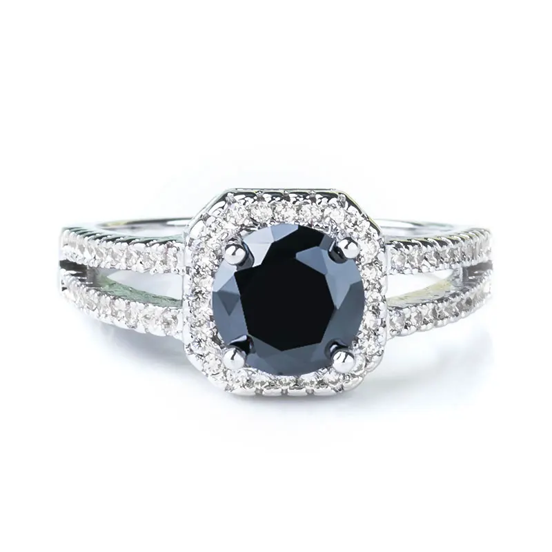 H: HYDE, классическое, 9 цветов, 1Ct, AAA, CZ, обручальное кольцо для Wom, очаровательное кольцо с кубическим цирконием, ювелирные изделия, вечерние, подарок, anillos mujer