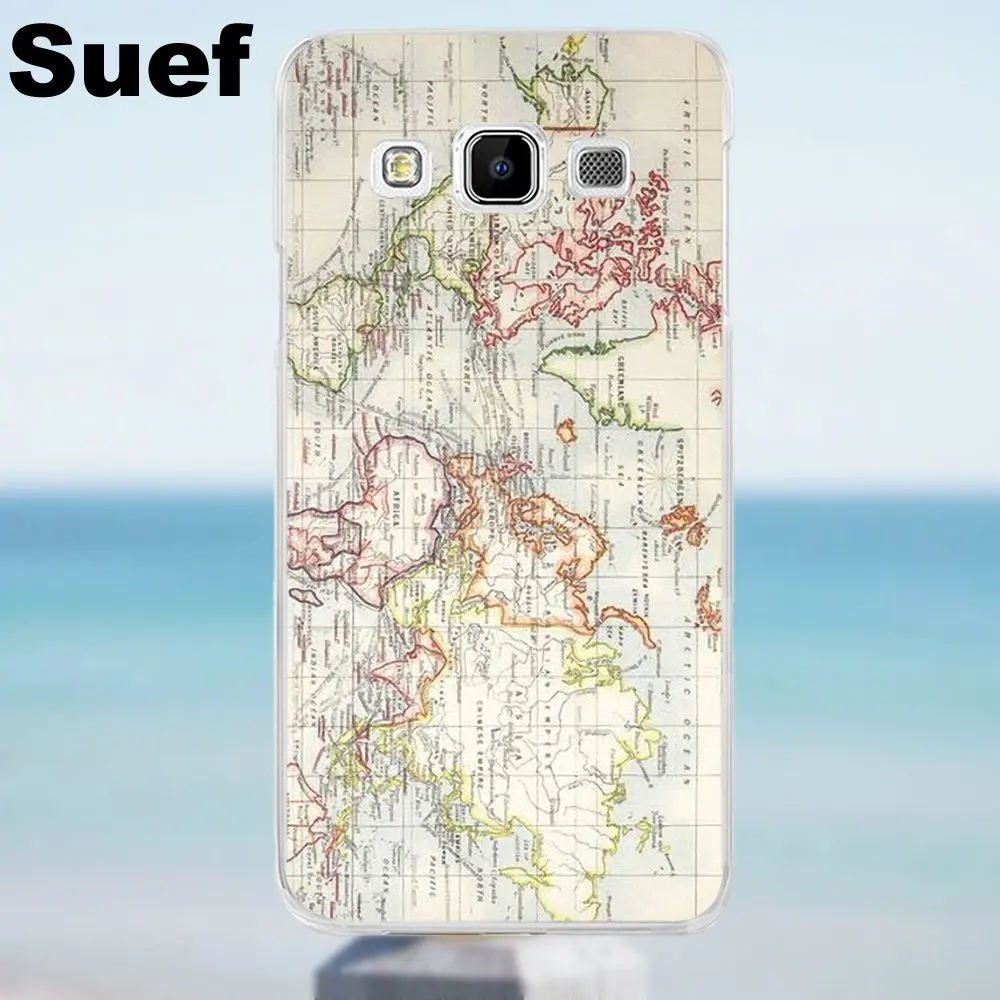 Suef For Galaxy Alpha Core Prime Note 2 3 4 5 S3 S4 S5 S6 S7 S8 mini edge Plus Soft Cover Cases A Map Of The World | Мобильные