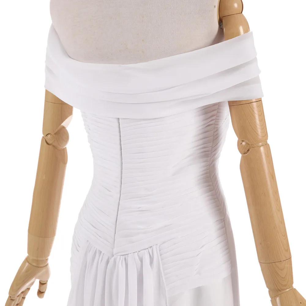 Бесплатная доставка Простые Свадебные платья на заказ Дешевое белое шифоновое