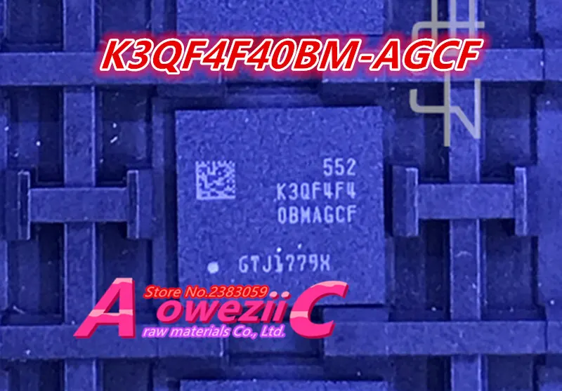 

Aoweziic 100% Новый оригинальный K3QF4F40BM-AGCF BGA EMMC чип памяти K3QF4F40BM AGCF
