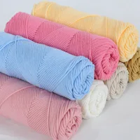 500g/lot 5pcs Natural Soft Silk Milk Cotton Yarn Thick Yarn for Knitting Lover Scarves Knitting Wool Crochet Yarn Weave Thread