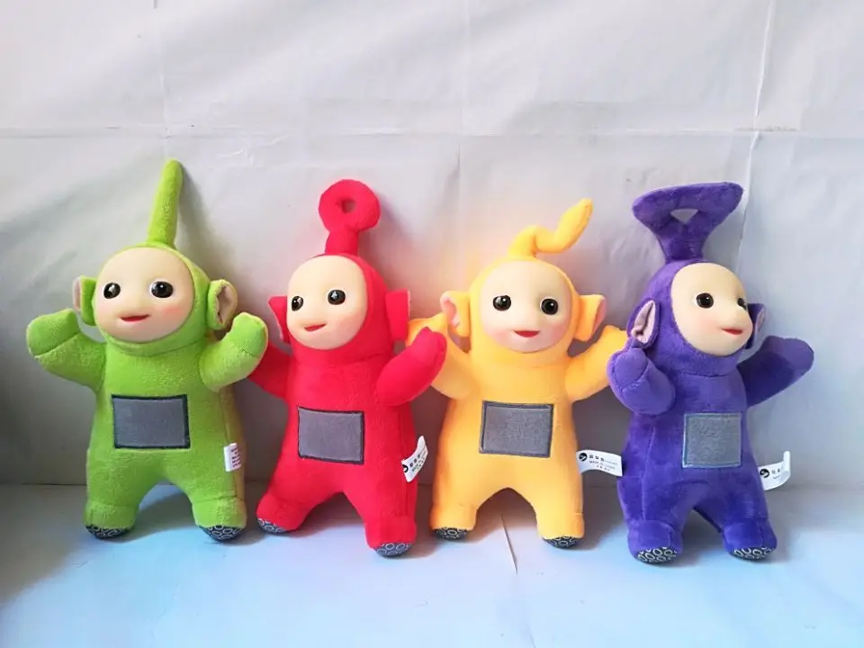 

Мягкая плюшевая игрушка Teletubbies Laa Po Tinky dicjk, около 25 см, в одном лоте/4 шт., детские подарки b2100