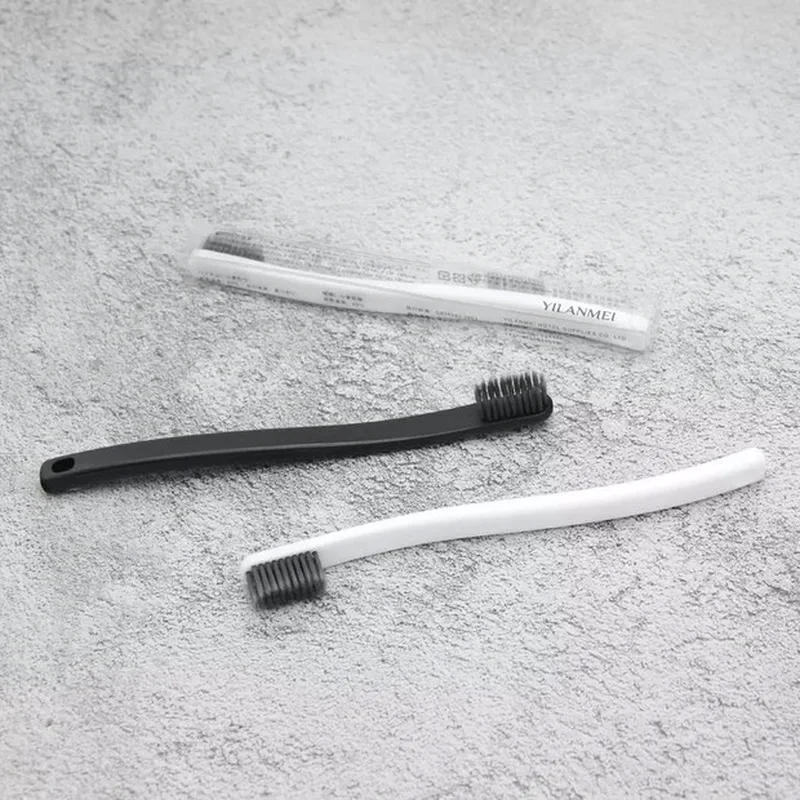 50 шт./компл. одноразовая зубная щетка для гостиницы портативная бамбуковая