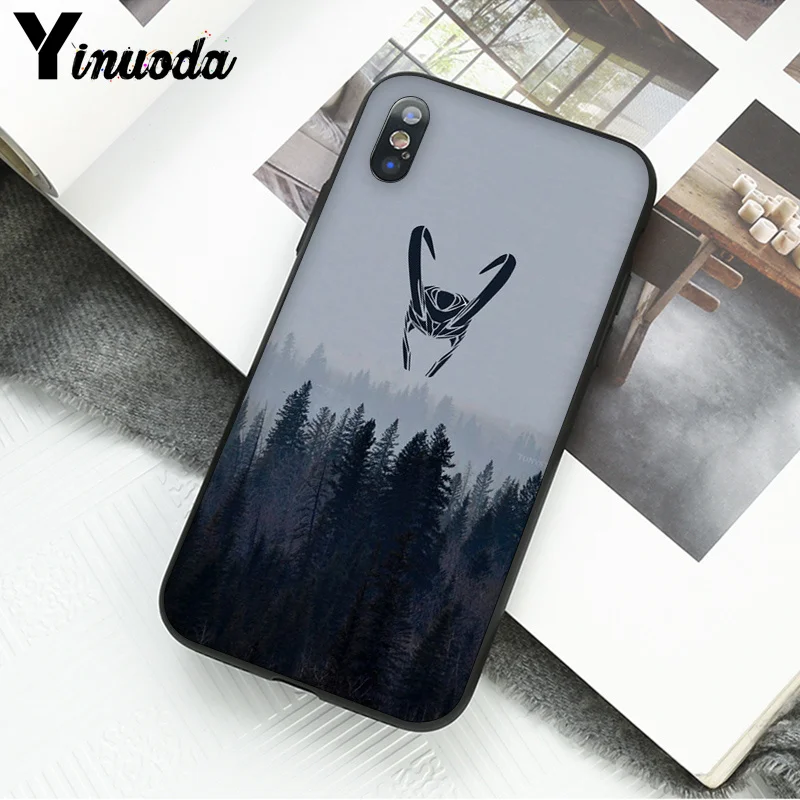 Yinuoda Marvel Hero Loki ТПУ черный чехол для телефона чехол для Apple iPhone 8 7 6 6S Plus X XS MAX 5 5S SE XR Чехол для мобильного телефона s - Цвет: A10
