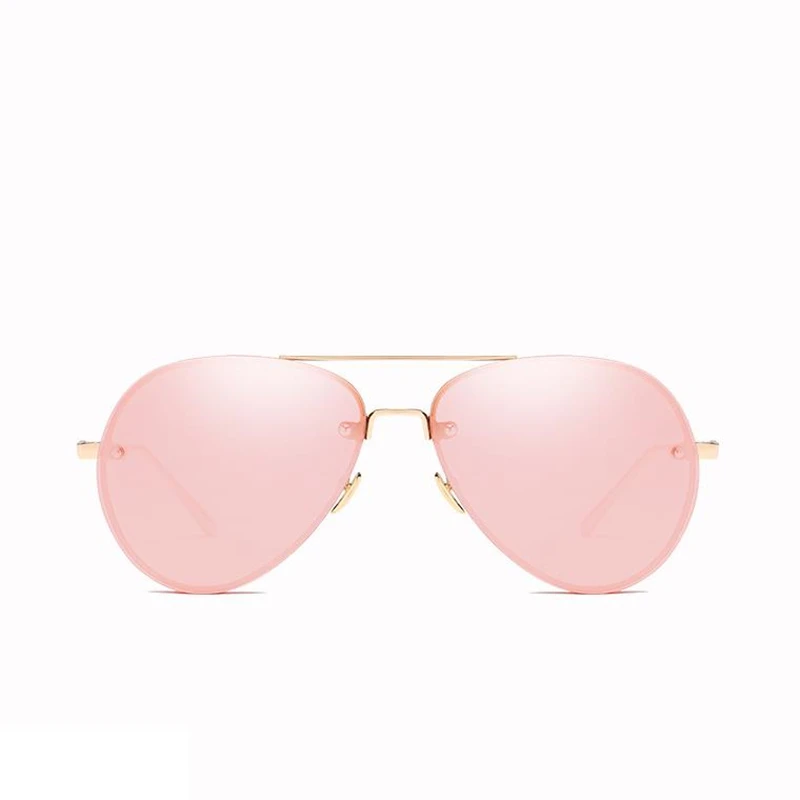 Роскошные солнцезащитные очки без оправы женские брендовые дизайнерские 2020