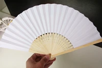 free shipping 100 pcslot 21 cm wedding white color paper hand fan wedding party decoration promotion favor