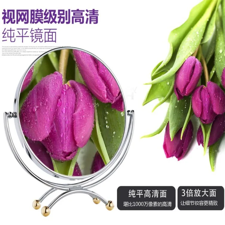 SpringQuan Новое настольное зеркало 7 дюймов металлическое Европейское стильное