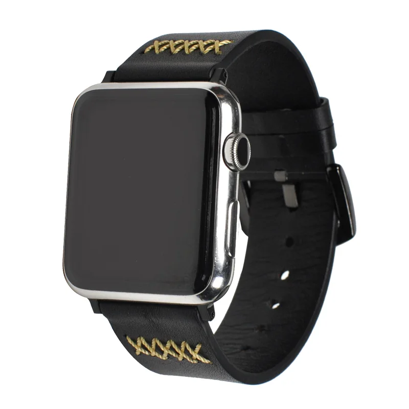 Ремешок из натуральной кожи для Apple watch 42 мм 38 мм 44 мм 40 мм correas iwatch series 4 3 2 1 ремешок для часов браслет наручные часы ремень
