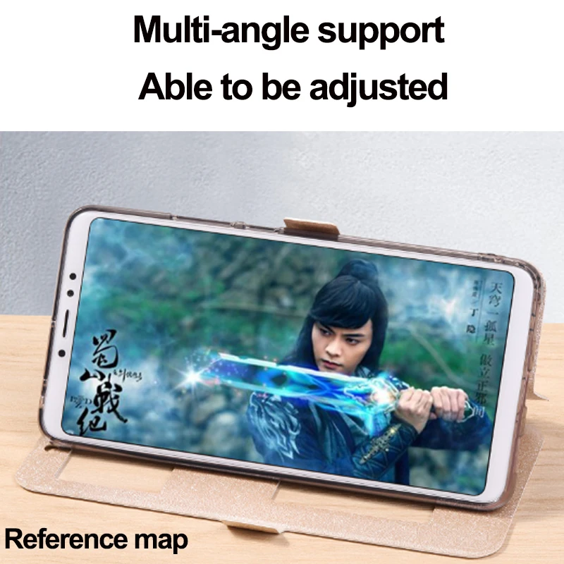 Чехол накладка для Xiaomi Redmi S2 Роскошный кожаный флип чехол с открытым окошком xiaomi