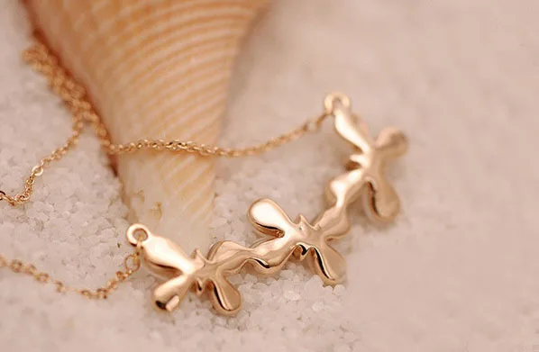 Австрийский Кристалл Опал бабочка короткое ожерелье/корейские Роскошные