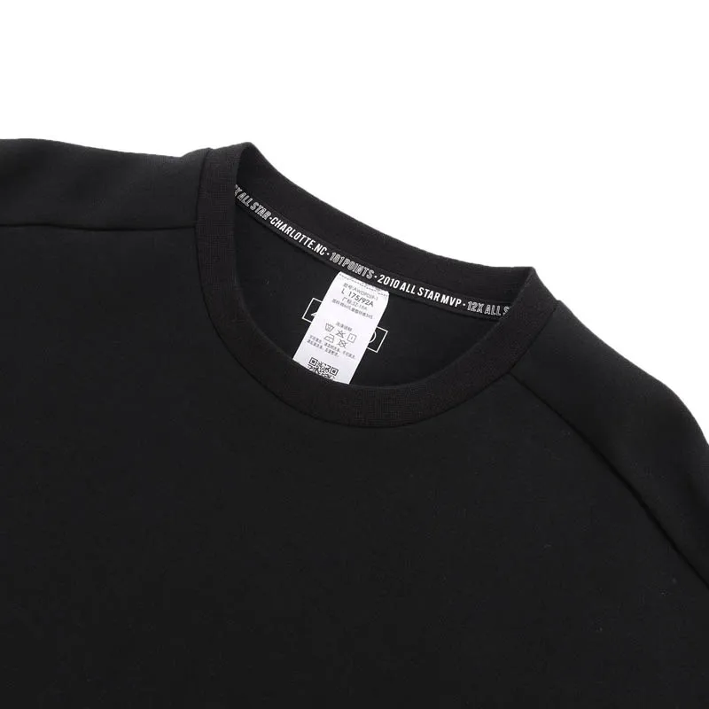 Li Ning мужская толстовка с Уэйдом свободная 66% хлопок 34% полиэстер 3D облегающая