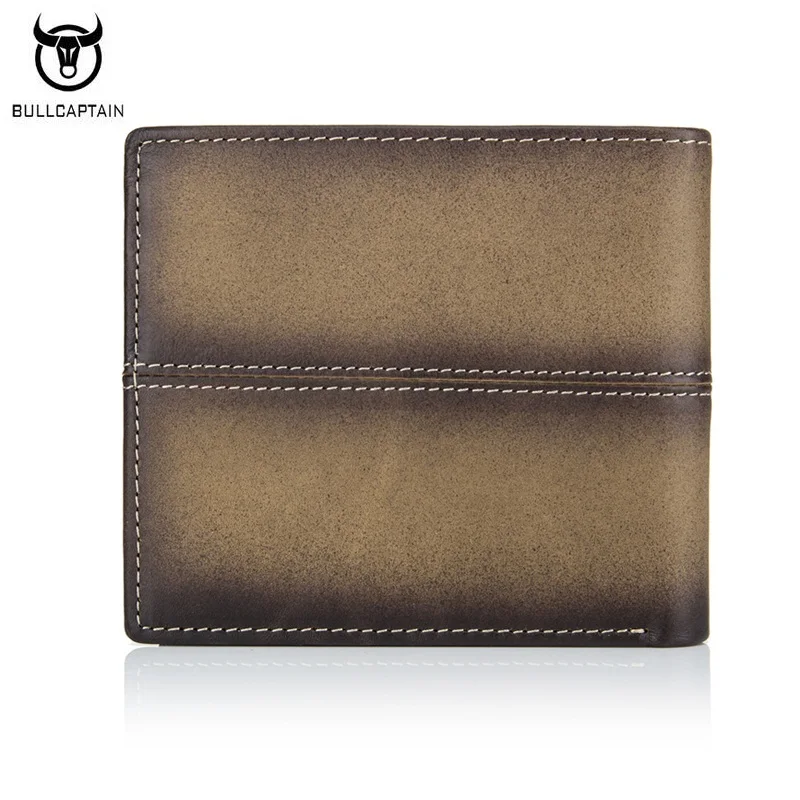 Мужские кошельки BULLCAPTAIN из натуральной кожи фирменные уникальные дизайнерские