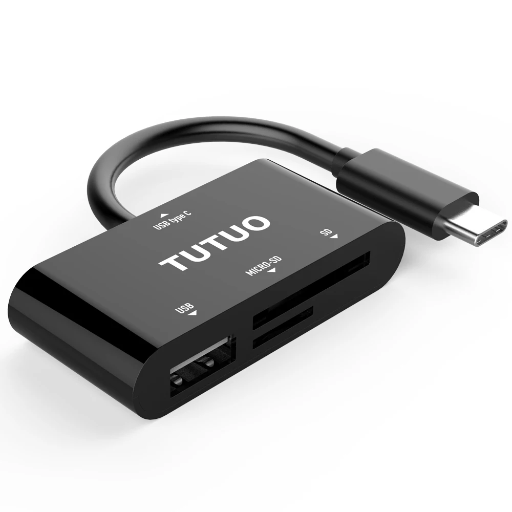 USB-концентратор TUTUO кардридер TF/SD порт USB 2 0 OTG многофункциональный адаптер для MacBook