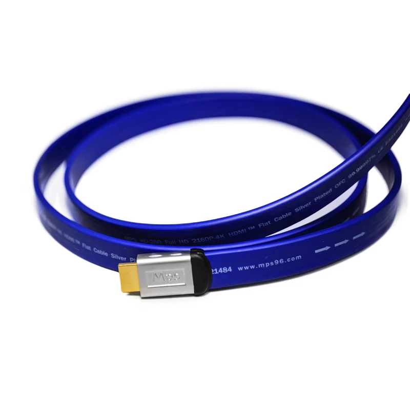 MPS HD 280 HiFi 5N OFC + Посеребренная позолоченная вилка HDMI 2 0 3D 24AWG 4K X 2K Аудио Return Ethernet