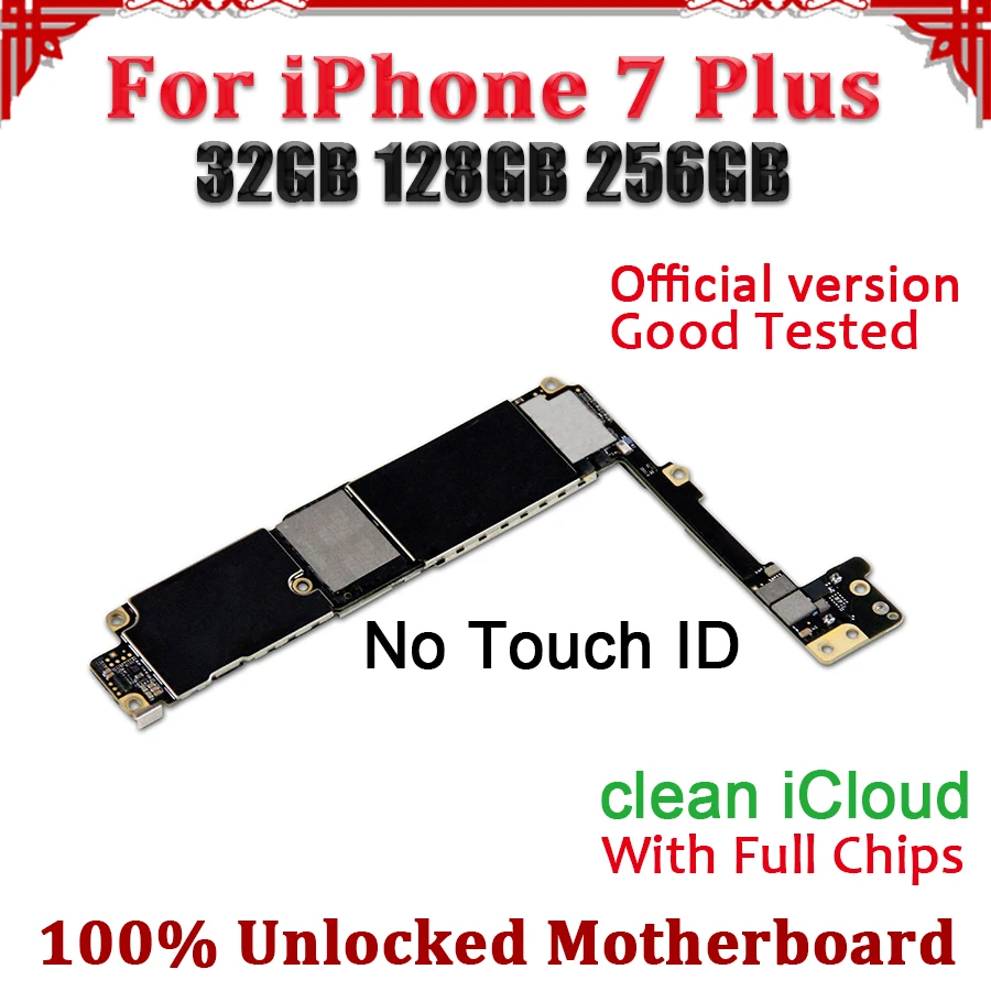 TDHHX Заводская Разблокировка для iPhone 7 Plus материнская плата без Touch ID, замена без iCloud для iPhone 7 Plus 7 P материнская плата