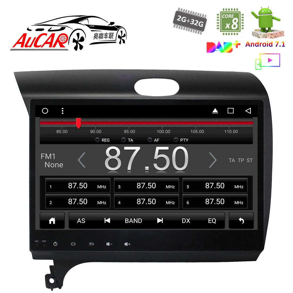 Android 7 1 9 &quotсенсорный экран GPS навигационная система для KIA K3 Forte 2013 2016 HD 1024*600 радио